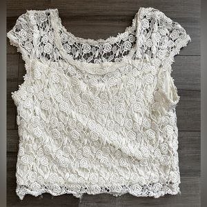 White lace top